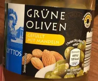 Oliven grün mit Mandeln