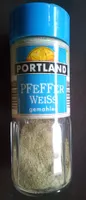 Pfeffer Weiss, gemahlen