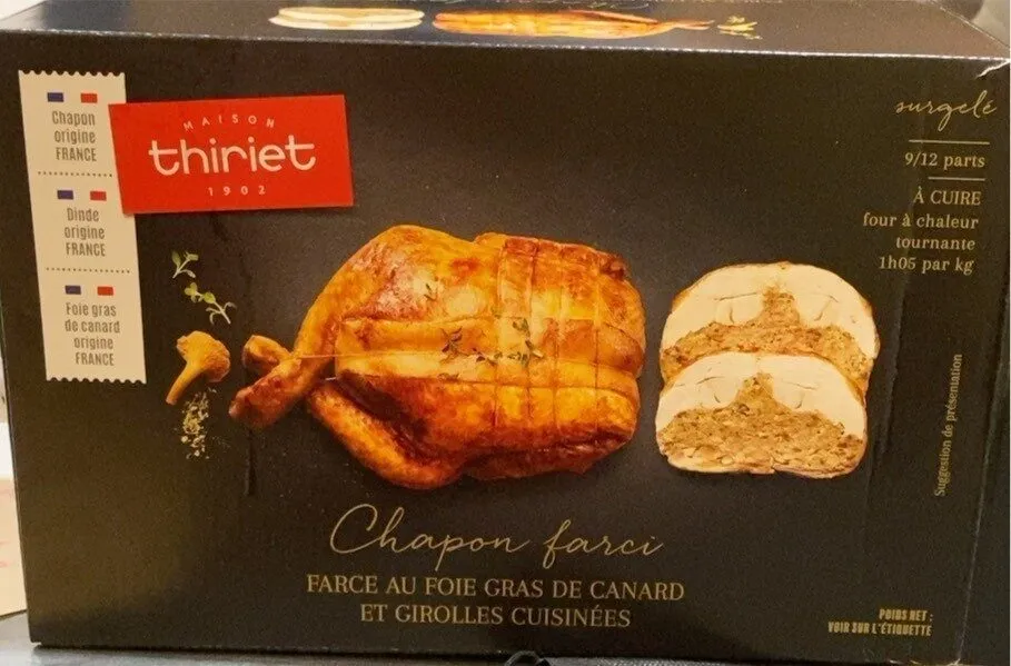 Chapon farci au foie gras
