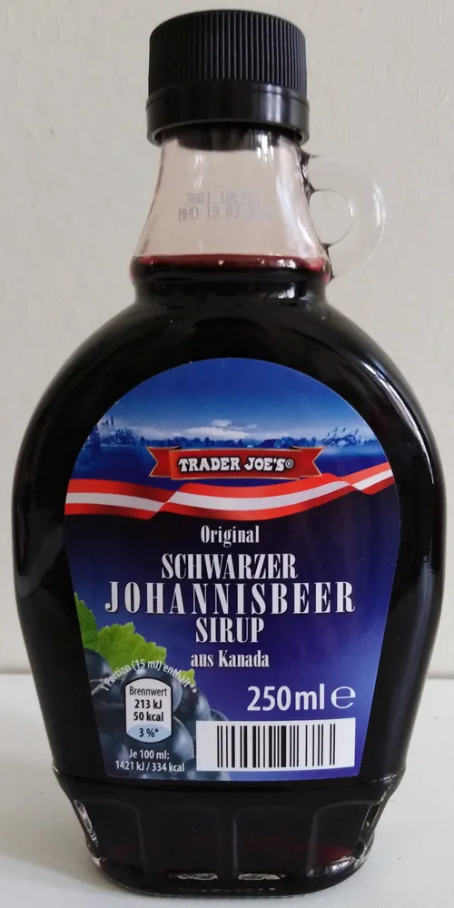 Original Schwarzer Johannisbeer Sirup aus Kanada