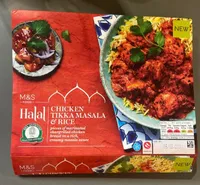 CHIKEN TIKKA MASSALA & RICE HALAL