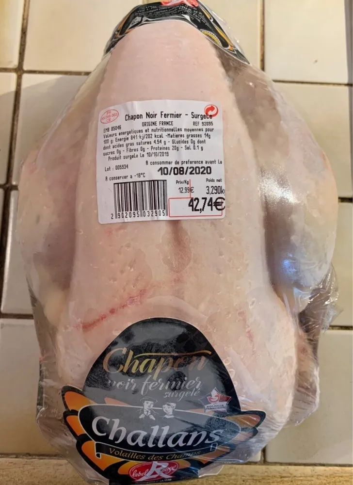Chapon noir fermier