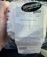 Seafood salad wrap