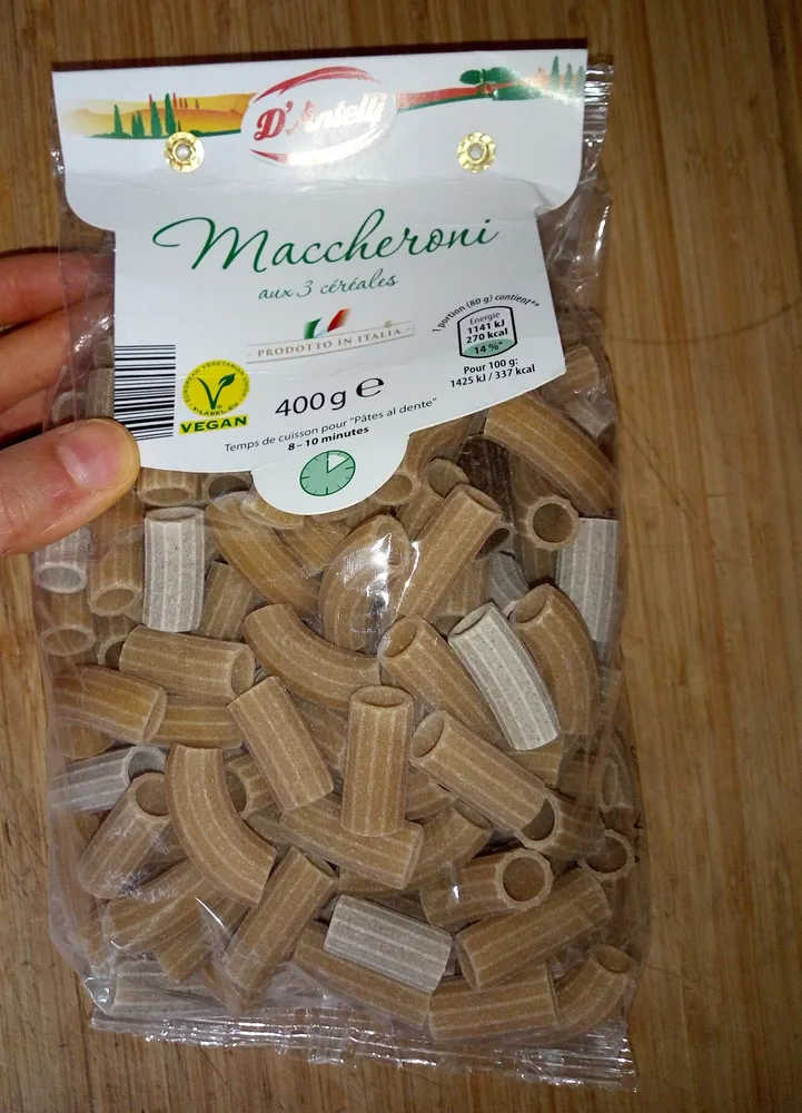 Maccheroni aux 3 céréales