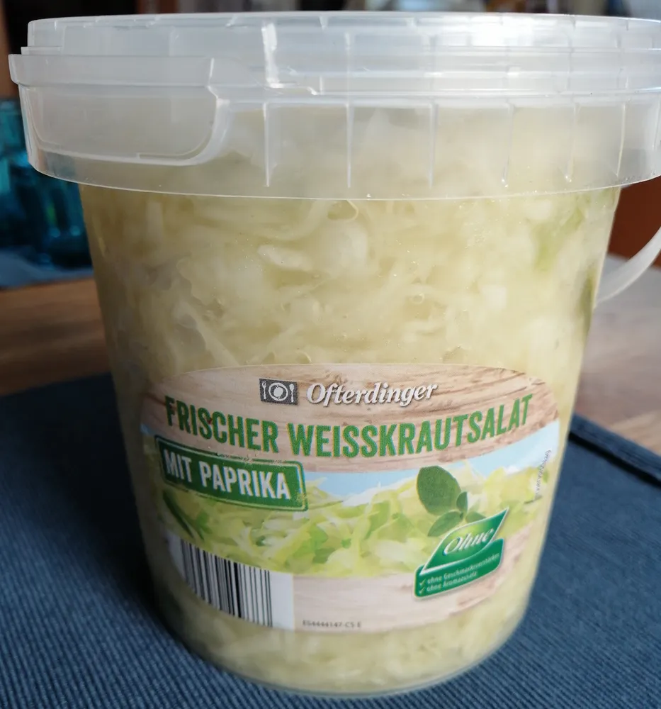 Frischer Weisskraut-Salat mit Paprika