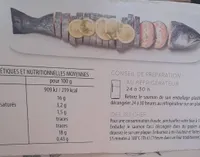 Saumon entier farci