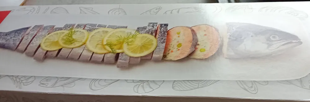 Saumon entier farci