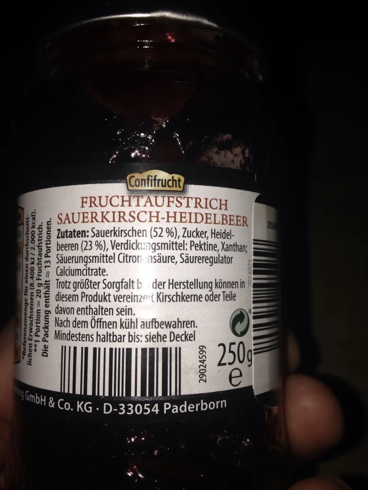Sauerkirsch-heidelbeer