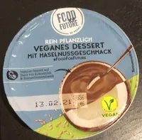 Veganes Dessert mit Haselnussgeschmack