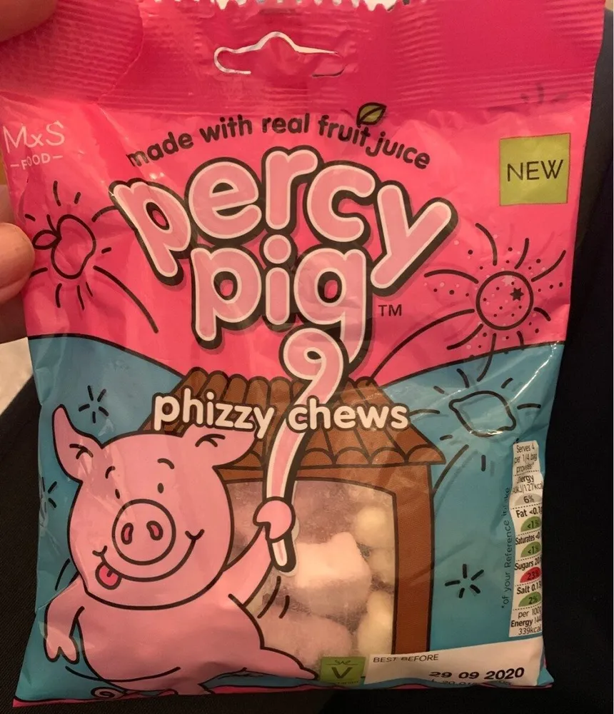 Percy pig phizzy chews