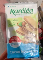 Karelea gaufrettes cacao noisettes