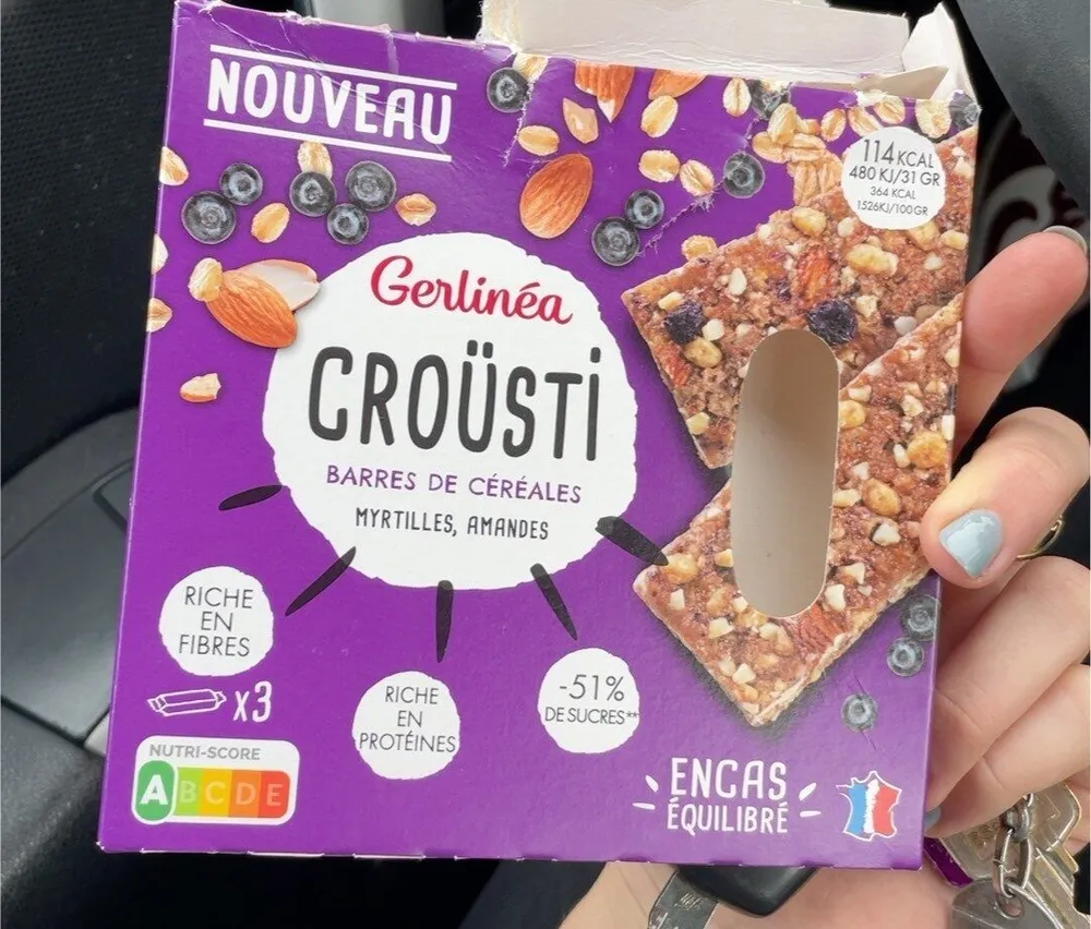 Crousti barres de céréales