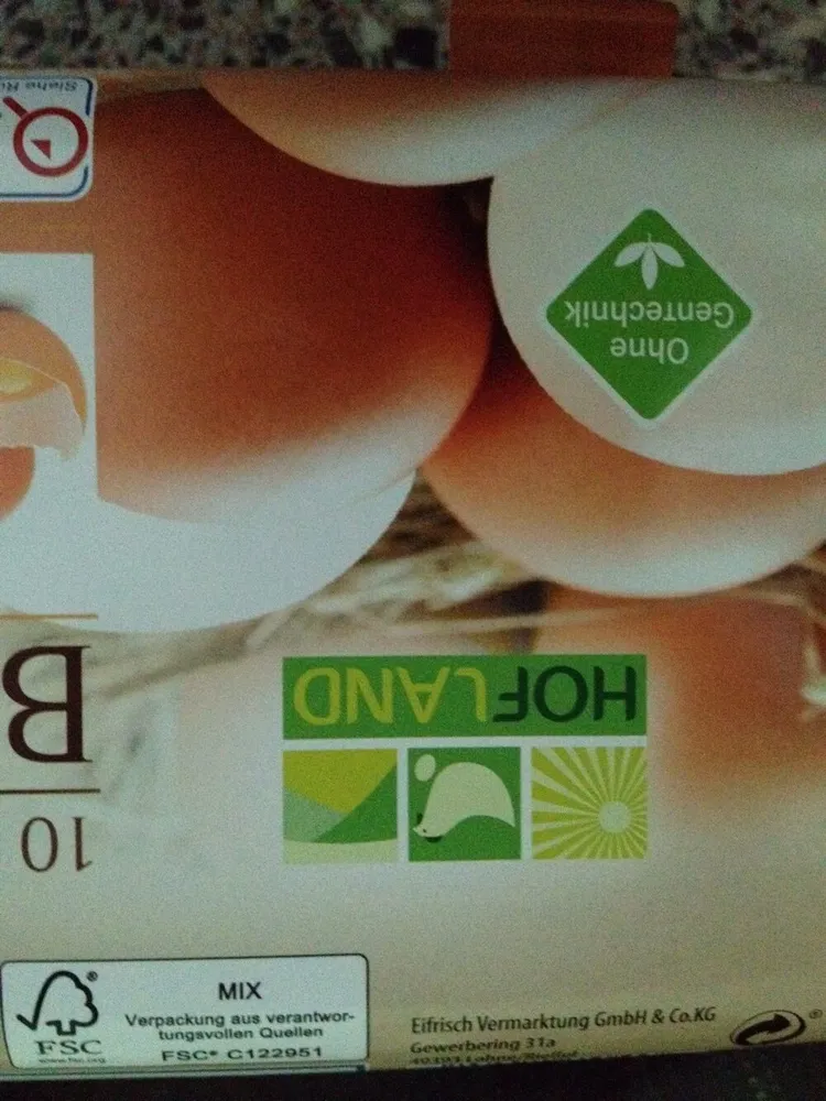 10 frische Eier aus Bodenhaltung