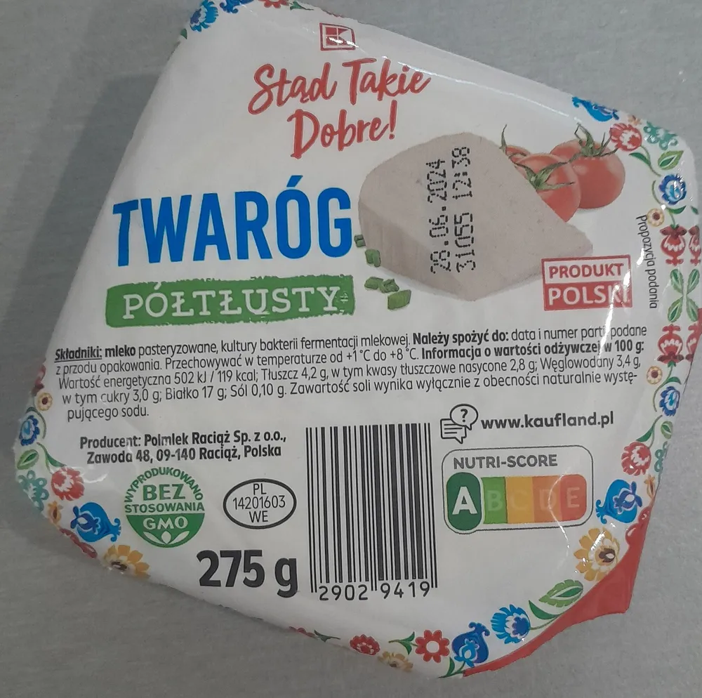 Twaróg półtłusty