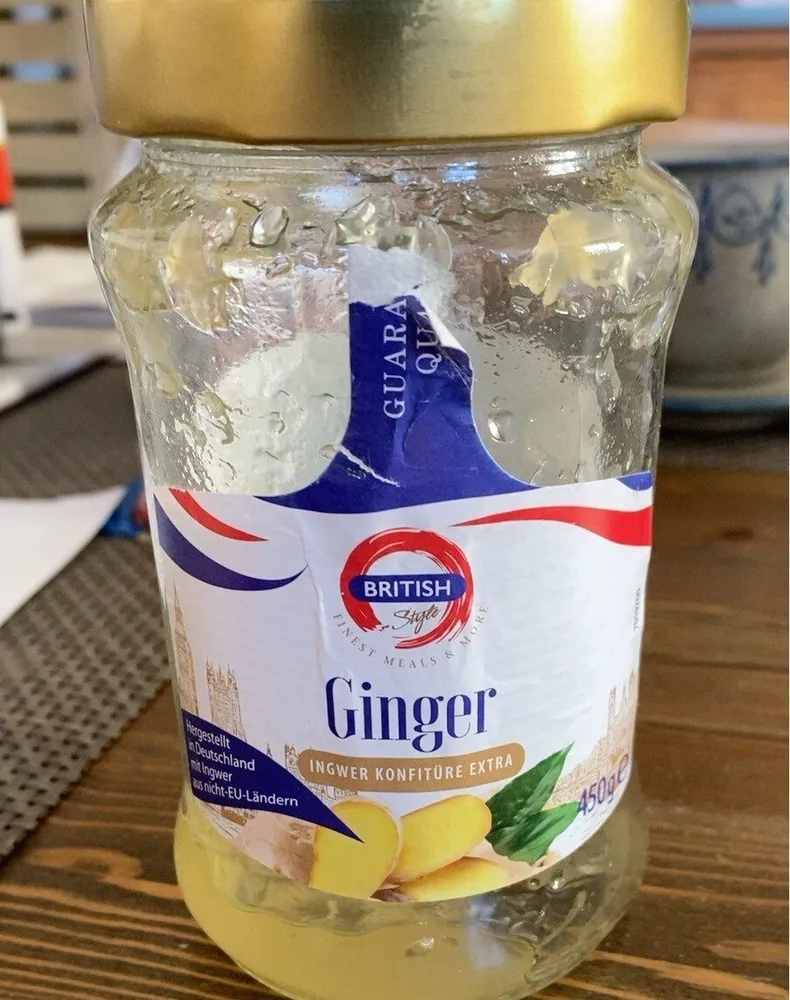 Ginger Ingwer Konfitüre Extra