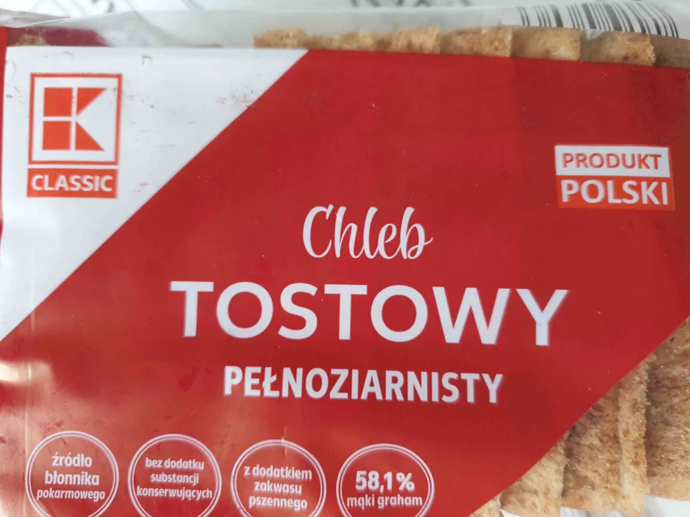 Chleb tostowy pełnoziarnisty