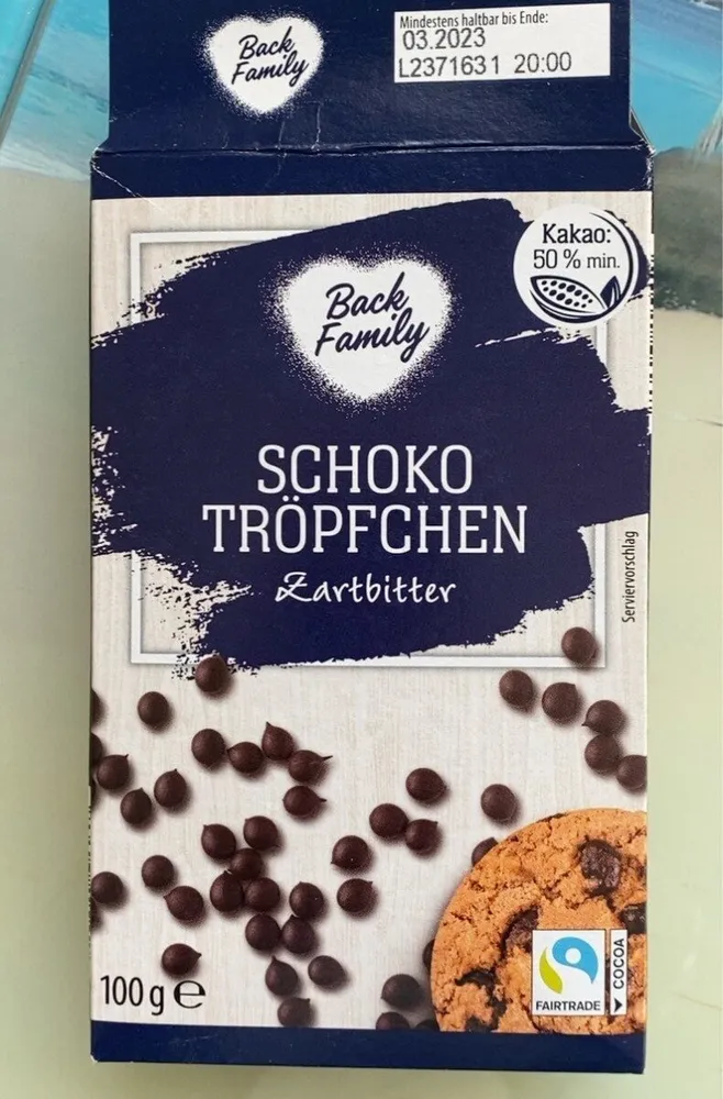 Schoko Tröpfchen Zartbitter