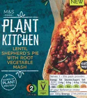 Lentil Shepherd's Pie with root vegetable mash