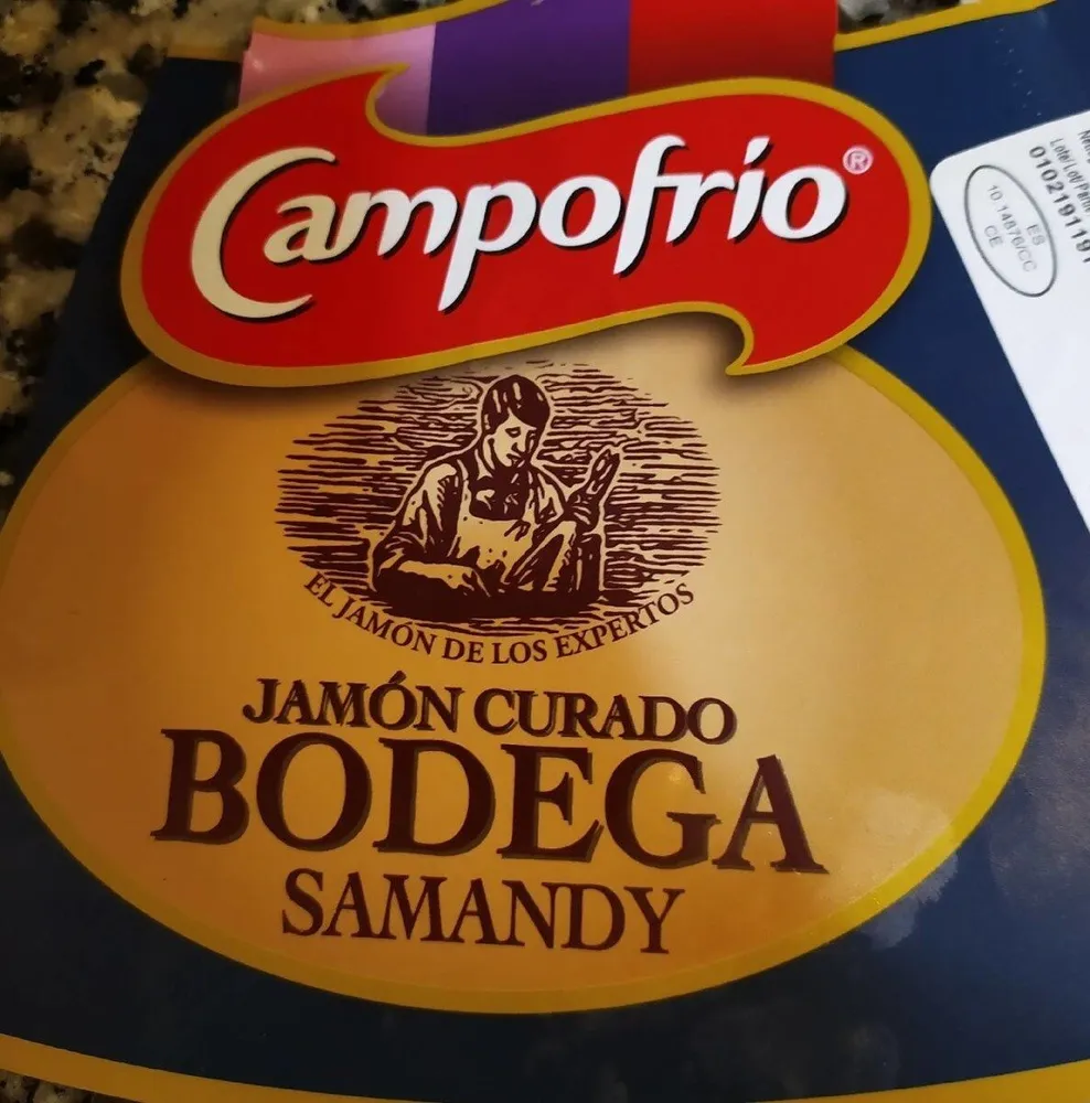 Jamón curado bodega Samandy