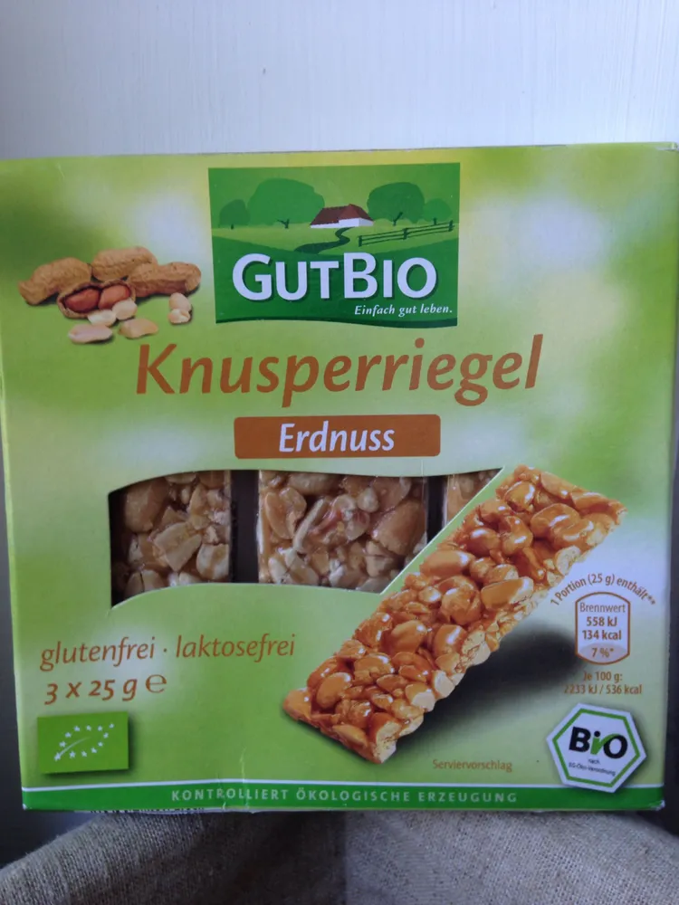 Knusperriegel Erdnuss