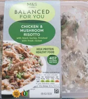 Chicken and mushroom risotto