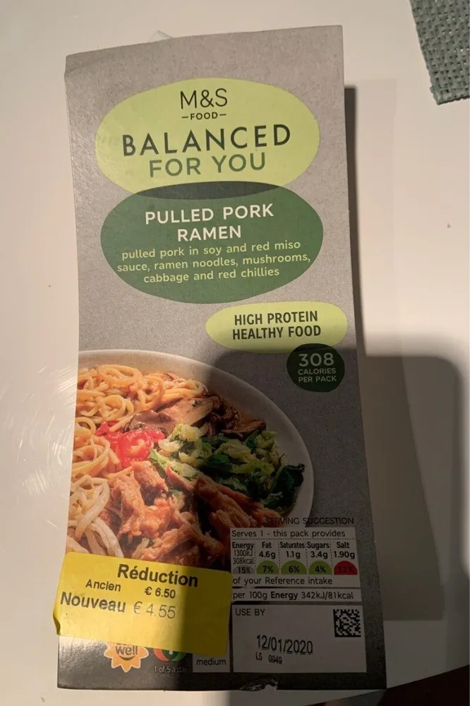 Pulled pork ramen