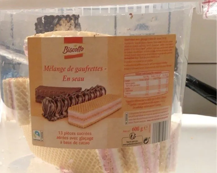 Mélange de gaufrettes En seau