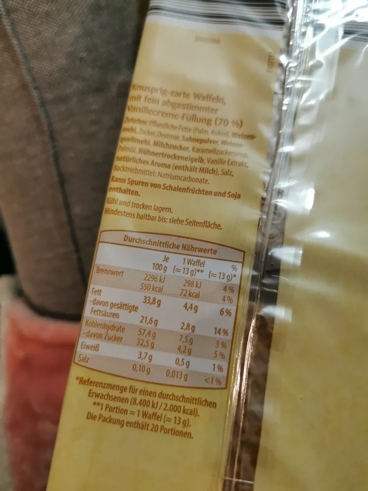 Vanille waffeln