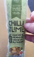 Chilli and lime edamane, peanuts, cashews + almonds