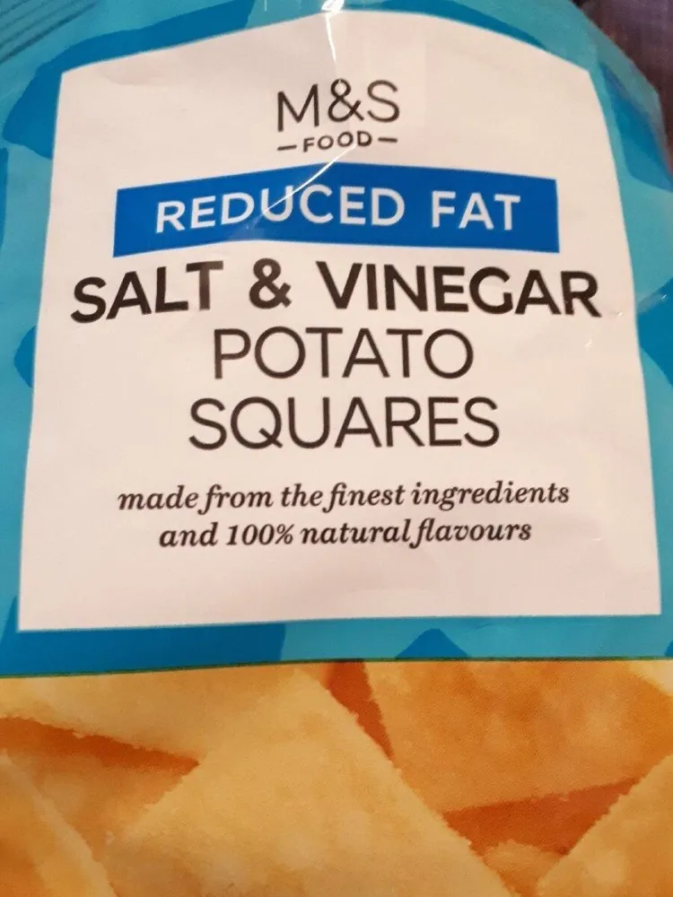 Salt & vinegar potato squares