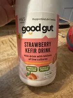 Kefir strawbery drink with live cultures