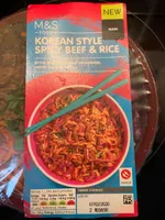 Korean style spicy beef & rice