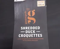 Shredded duck croquettes
