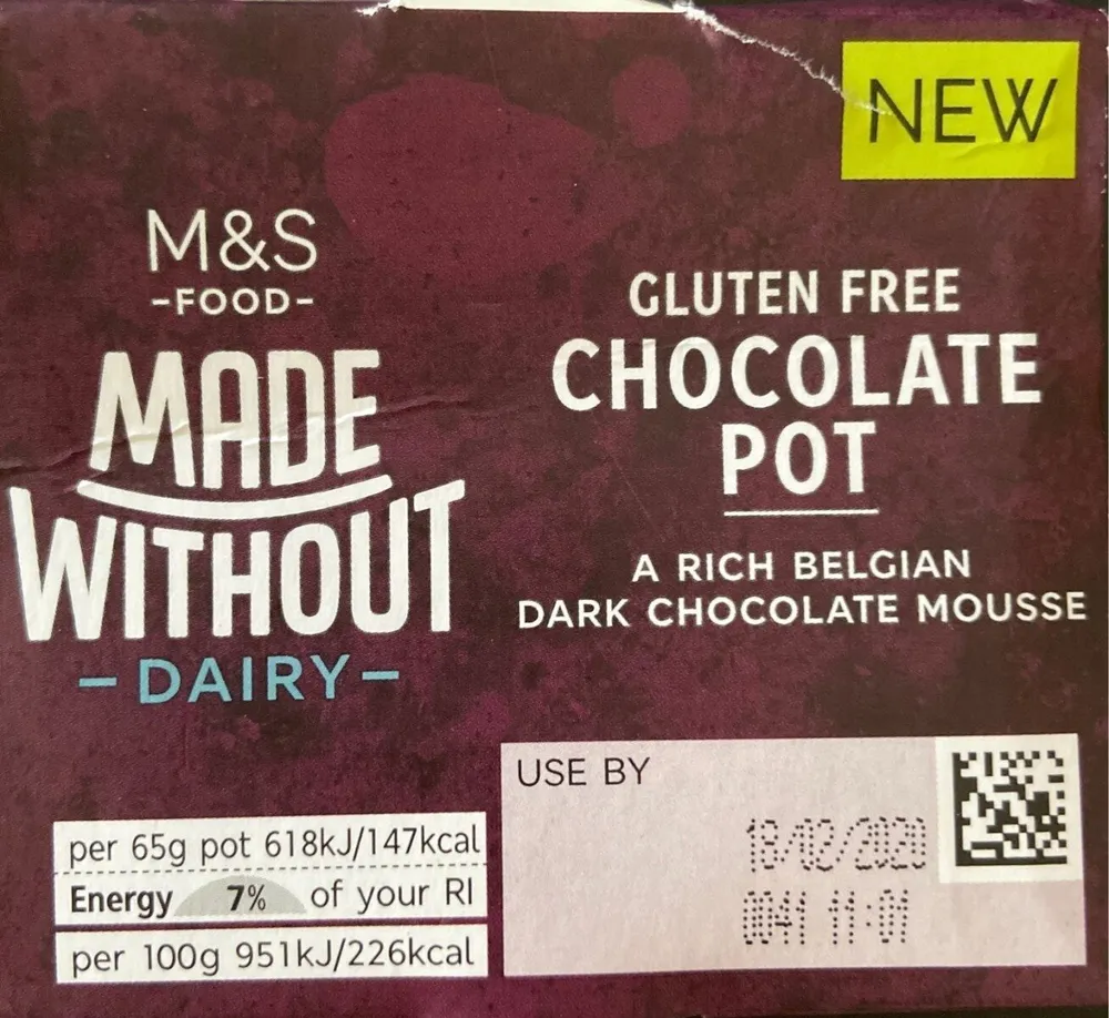 Gluten Free Chocolate Pot