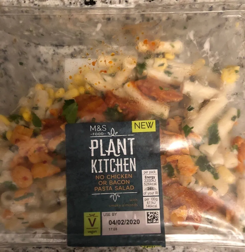 No chicken or bacon salad