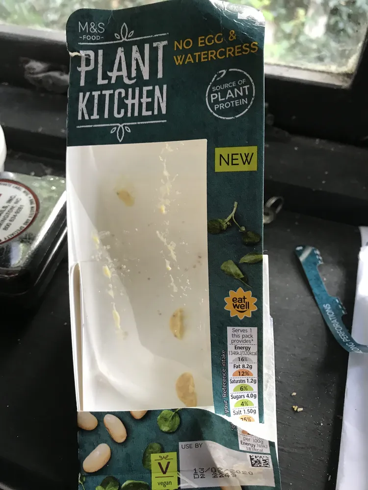 No egg & watercress sandwich