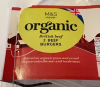 Organic 2 beef burgers