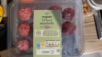 organic 12 beef meatballs