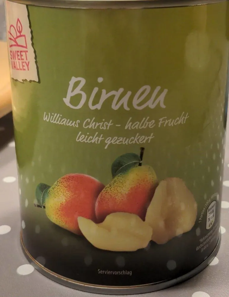 Birnen leicht gezuckert