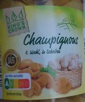 Champignons in Scheiben, 1. Wahl