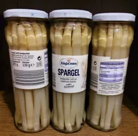 Glas Spargel im Glas
