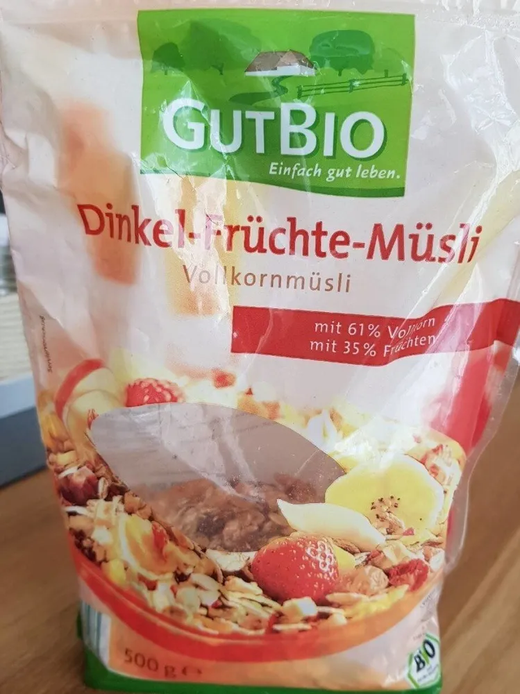 GutBio Dinkel-Früchte-Müsli