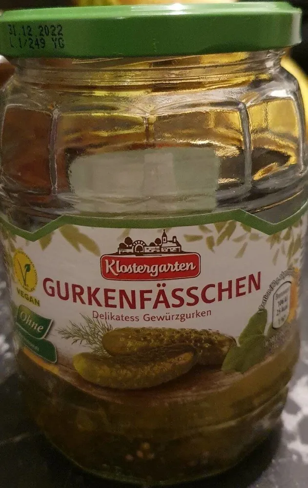 Klostergarten Delikatess Gurkenfäßchen