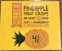 Pineapple fruit crips