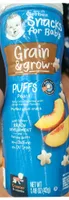 Gerber Grain & Grow Puffs sabor durazno