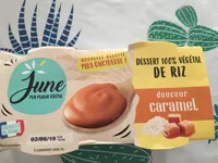 Desser 100%  vegetal de riz douceur caramel