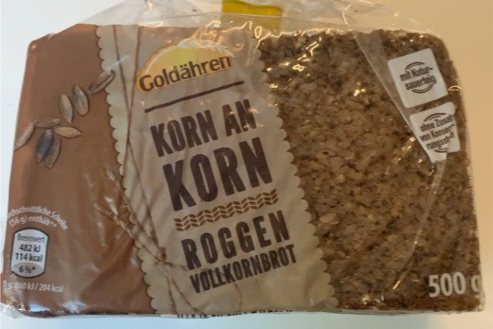 Korn an Korn Roggenvollkornbrot