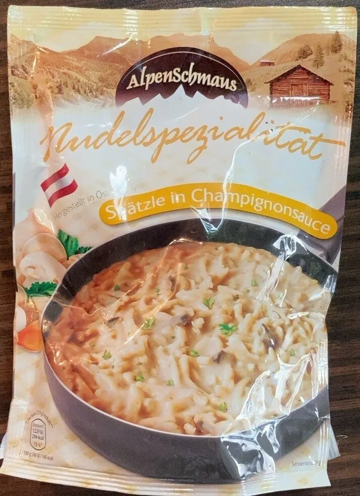 Spätzle in Champignonsauce