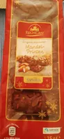 Pan de especias cubierto con chocolate con leche y almendras