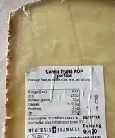 Comté fruité AOP portion